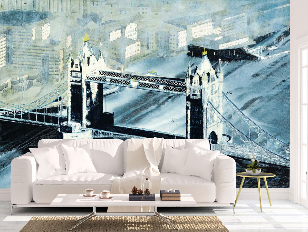 Wallpaper Mural of Tower Bridge London - £50 per sq metre.