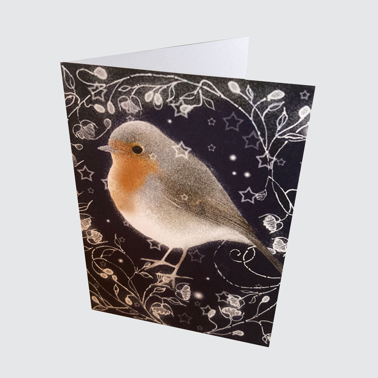 16 card pack Robin Christmas Cards - single design